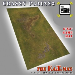 6x3 'Grassy Plains 2' F.A.T. Mat Gaming Mat